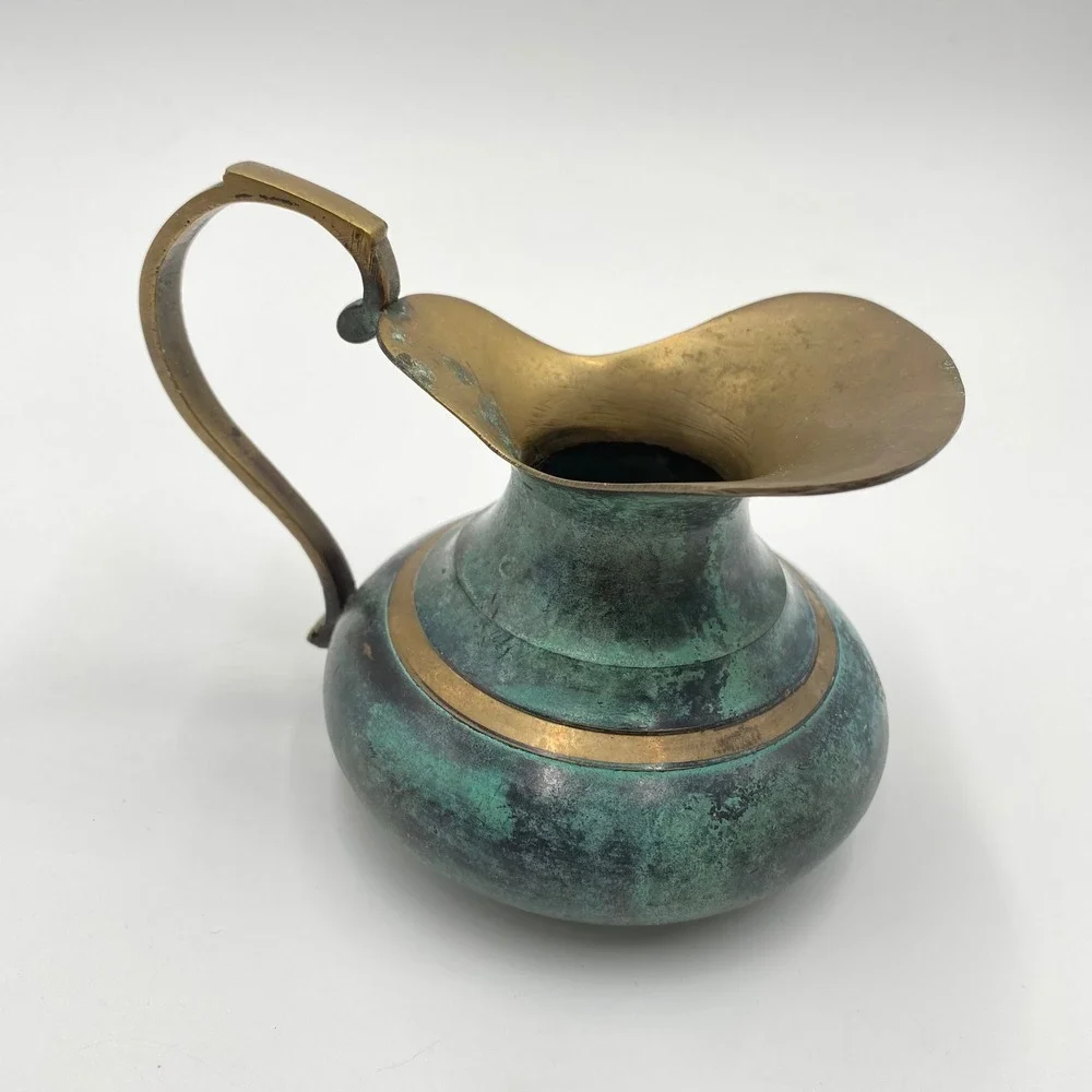 Vintage‎ Brass Pitcher 4